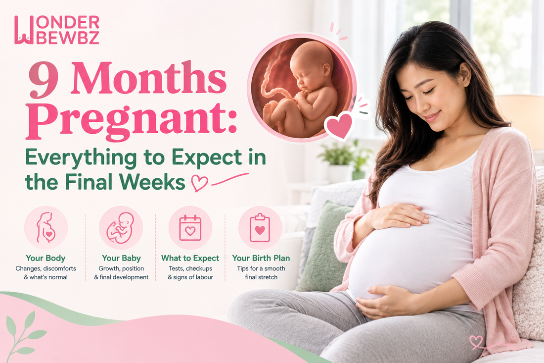 9 months pregnant