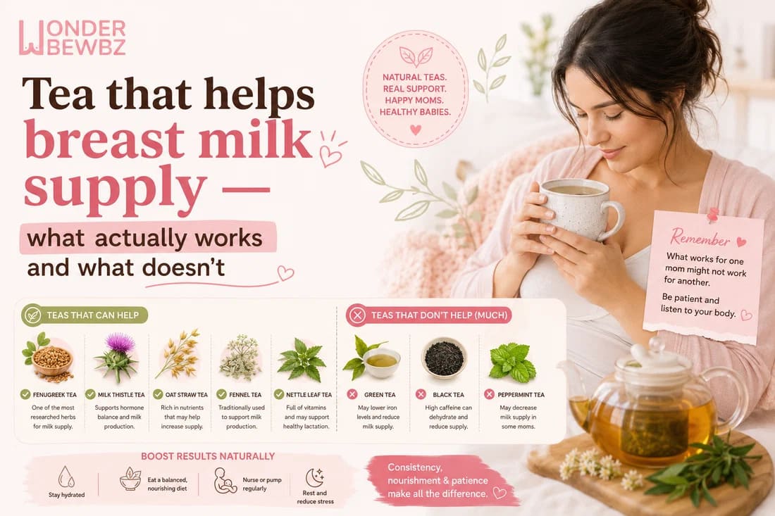 Tea that helps breast milk supply
